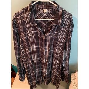 Old Navy Lightweight Plaid Shirt